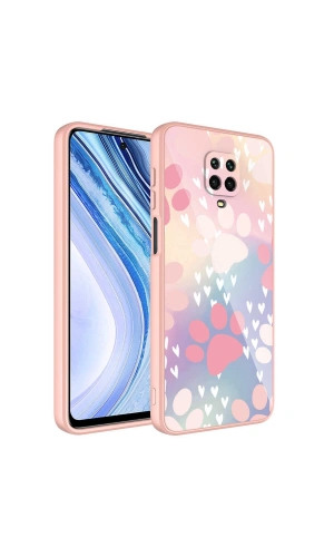 Xiaomi Redmi Note 9S Kılıf Kamera Korumalı Desenli Sert Silikon Zore Epoksi Kapak