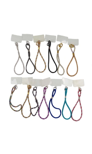 Zore Cep Telefonu Full Taşlı Halat İp 40 cm