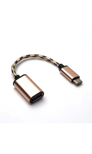Zore Kablolu Metal Type-C Otg