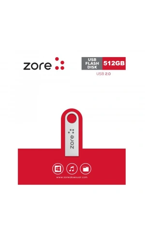 Zore Metal USB 2.0 Flash Disk 512GB