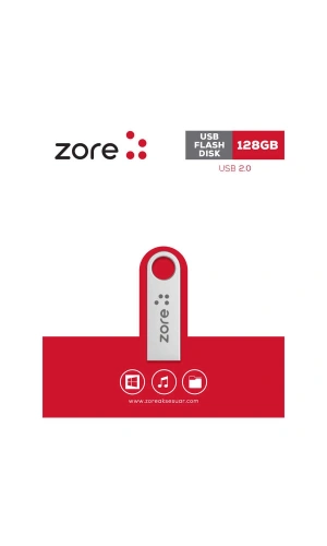 Zore Metal Usb Flash Disk 128GB