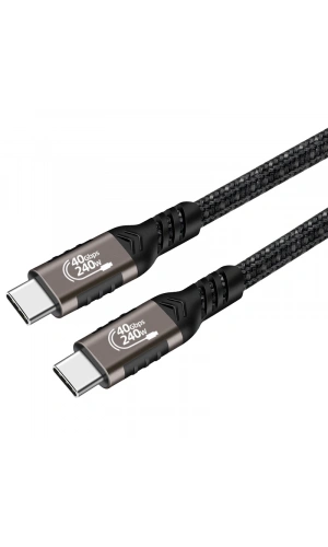 Zore QG01 Type-C to Type-C USB4 PD Data Kablosu 240W 40Gbps 8K@60Hz 1.2 Metre