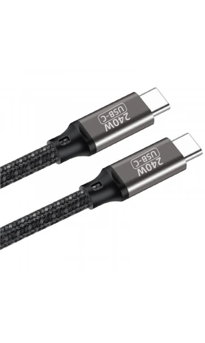 Zore QG02 Type-C to Type-C PD3.1 Data Kablosu 240W 480Mbps 1 Metre