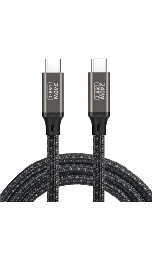 Zore QG02 Type-C to Type-C PD3.1 Data Kablosu 240W 480Mbps 3 Metre