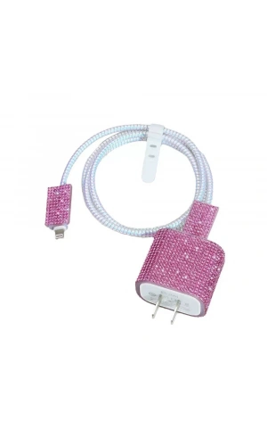 Zore Taşlı Şarj Aleti Koruyucu 4in1 Set