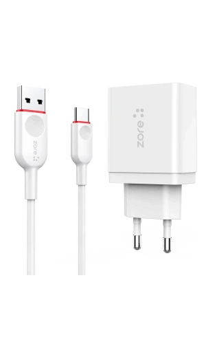 ​Zore XMac Serisi ZR-X2 Type-C 2 in 1 Şarj Seti