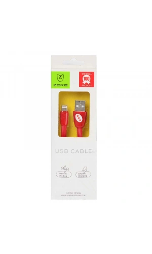 Zore Yassı Yumuşak Lightning Usb Kablo