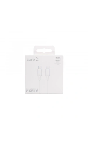 Zore ZR-41 Type-C to Type-C PD Hızlı Şarj Özellikli Data ve Şarj Kablosu 1M