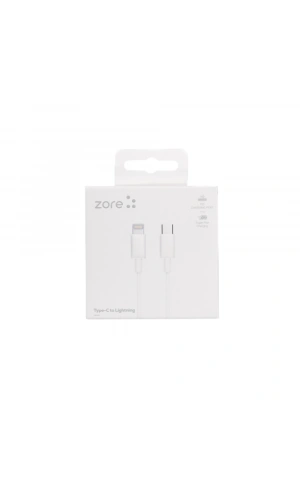 Zore ZR-42 Type-C to Lightning PD Hızlı Şarj Özellikli Data ve Şarj Kablosu 1M
