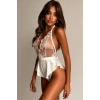 Lunessia Vivienne Beyaz Dantel Bodysuit