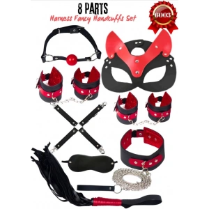 Aksesuar seti (Kırmızı-Siyah 8 Parça Harness Set)