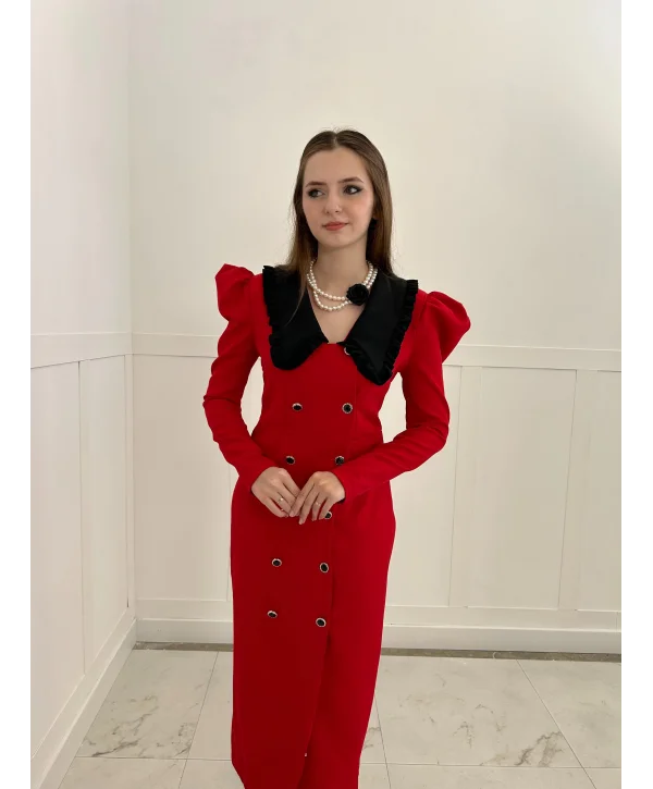 Polina Kırmızı Elbise