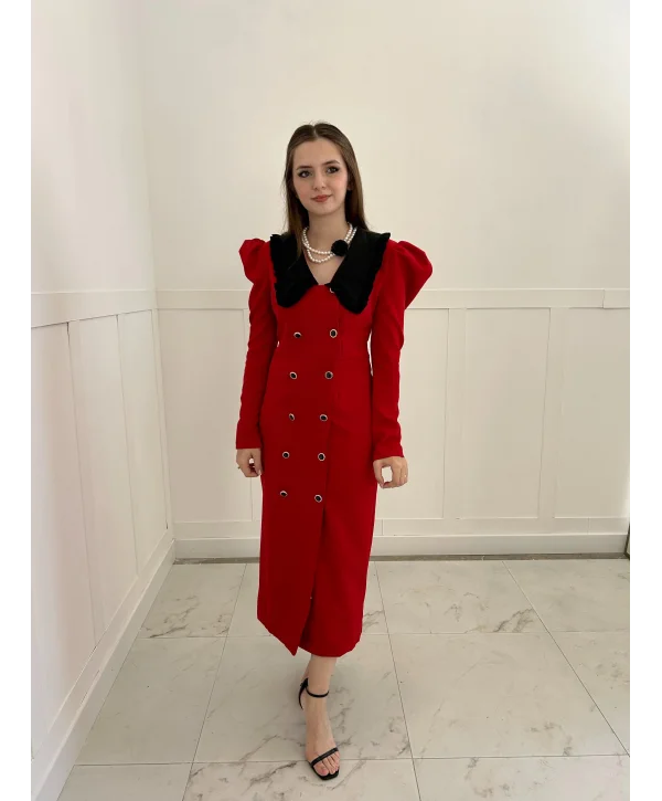 Polina Kırmızı Elbise