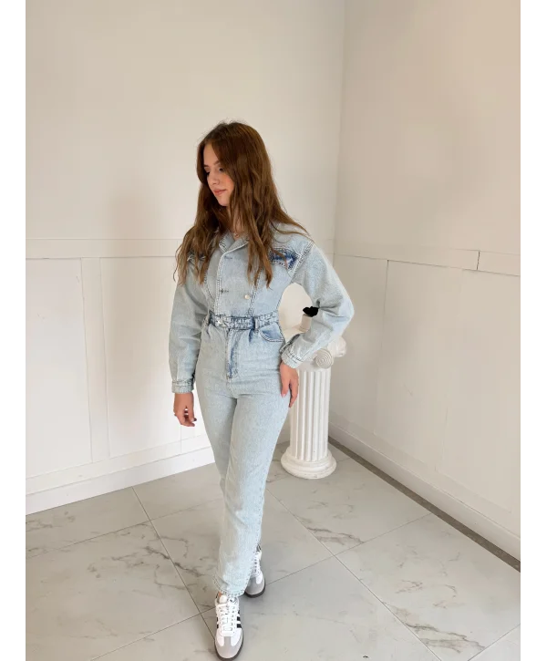 DÜĞME DETAYLI KOT TULUM