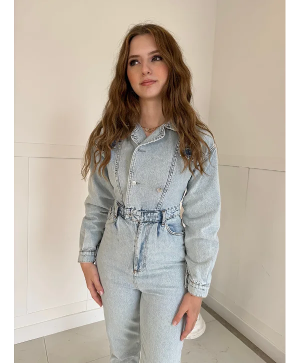 DÜĞME DETAYLI KOT TULUM