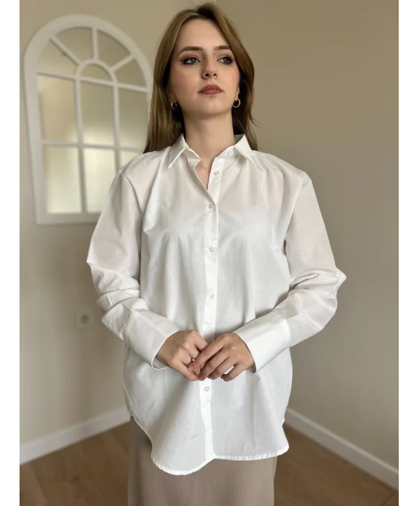 Beyaz premium kalite gömlek