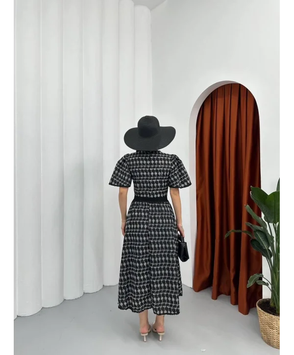 Fiona Fisto Siyah Elbise