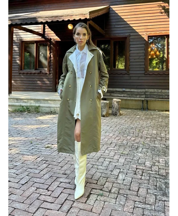 Garnili Trençkot Haki-Bej