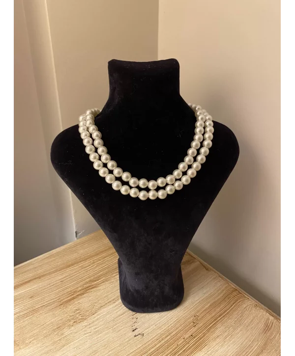 İki Sıralı İnci Kolye Küçük Boy