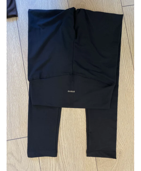 OYSH SİYAH PREMİUM MODAL KUMAŞ YÜKSEK BEL TAYT