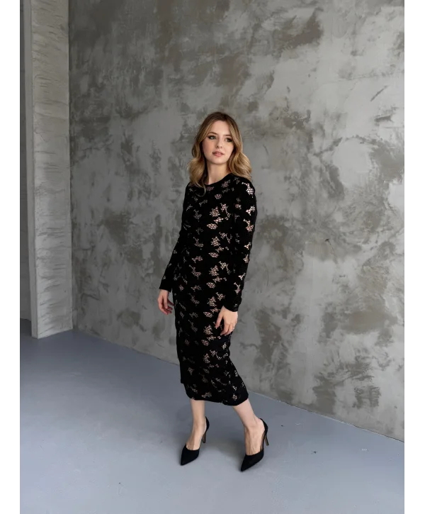 Özel Tasarım Dantel Midi Boy Elbise