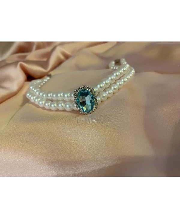 Özel Tasarım Mavi choker