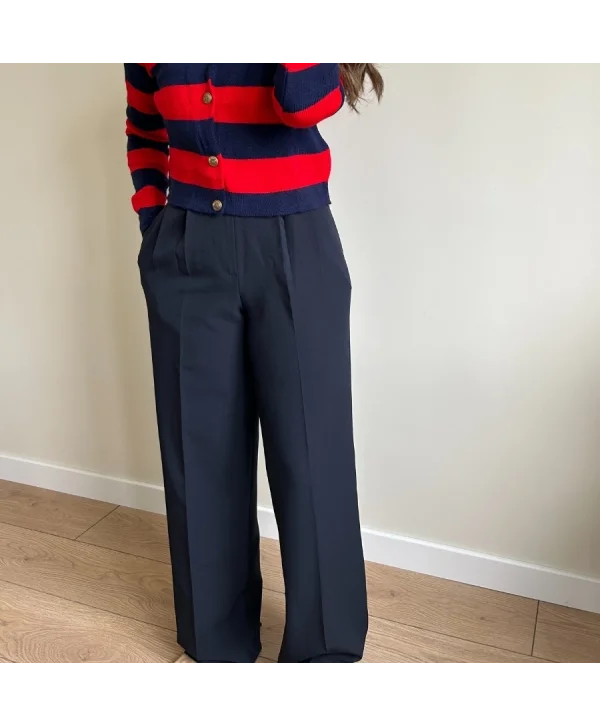 PALAZZO PANTOLON LACİVERT