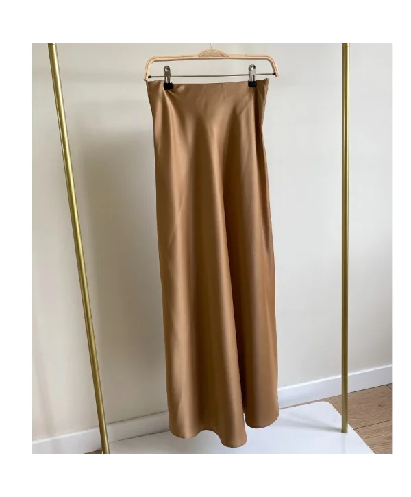 TAM BOY SATEN ETEK KAHVERENGİ