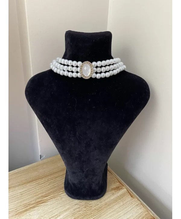 Taş detaylı choker