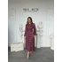 Retro Stil Bordo Saten Puantiyeli Midi Elbise