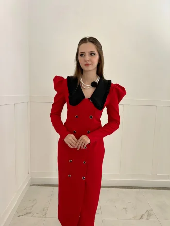 Polina Kırmızı Elbise