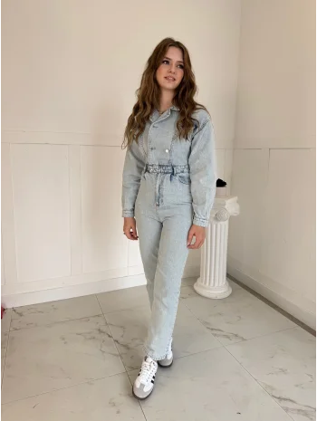 DÜĞME DETAYLI KOT TULUM