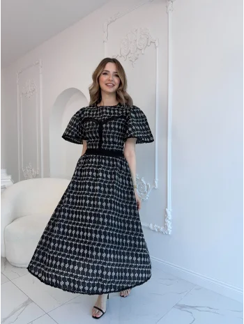 Fiona Fisto Siyah Elbise