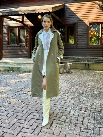 Garnili Trençkot Haki-Bej