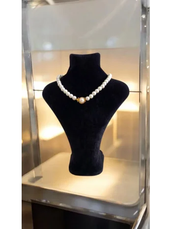 Gold inci detay kolye