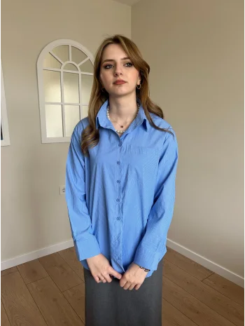 Mavi çizgili gömlek