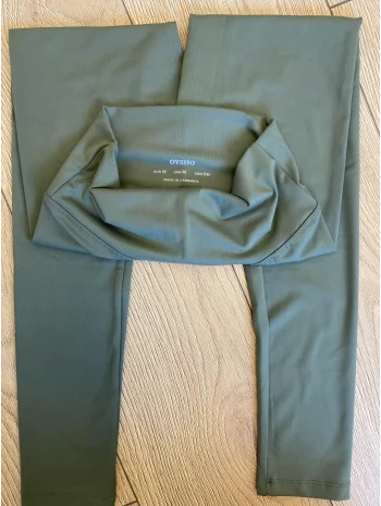 OYSH YEŞİL PREMİUM MODAL KUMAŞ YÜKSEK BEL TAYT