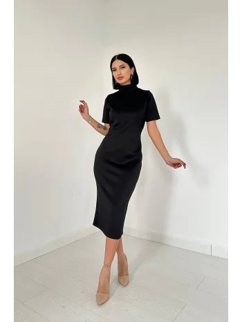 Siyah Balıkçı Yaka Oysh Elbise