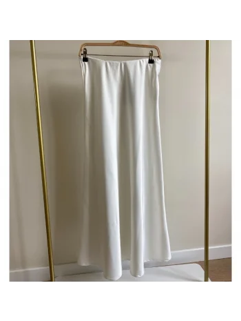 TAM BOY SATEN ETEK BEYAZ