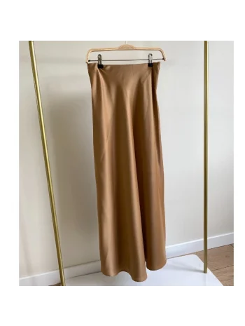 TAM BOY SATEN ETEK KAHVERENGİ