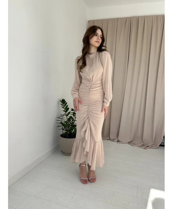 Alina Bej Rengi Elbise