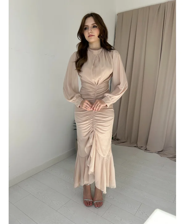 Alina Bej Rengi Elbise