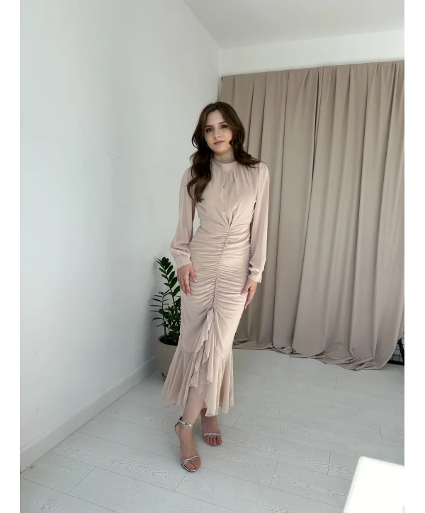 Alina Bej Rengi Elbise