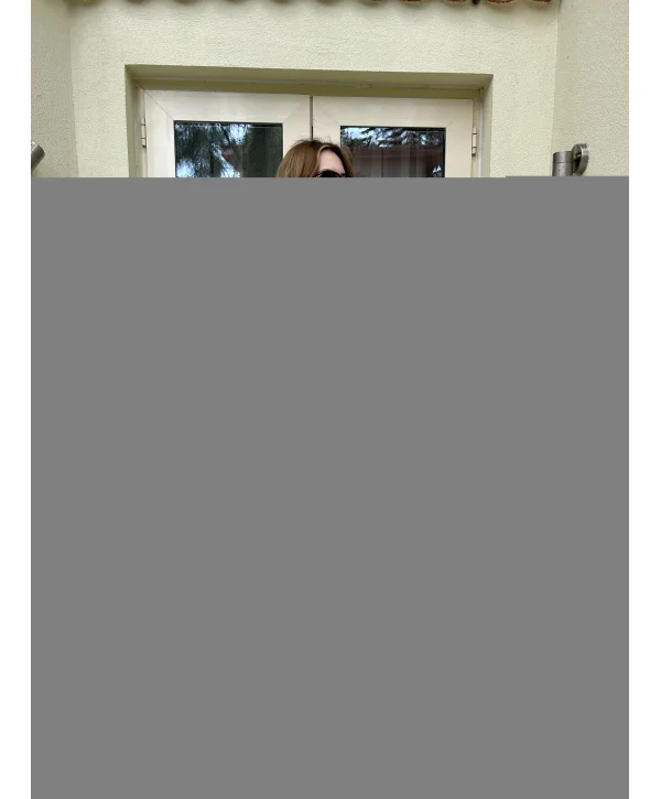 Bej Puantiye Detaylı Şifon Elbise