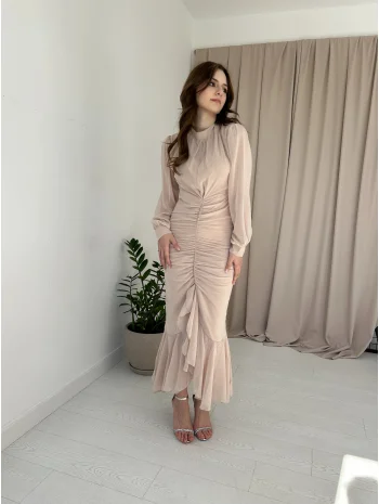 Alina Bej Rengi Elbise