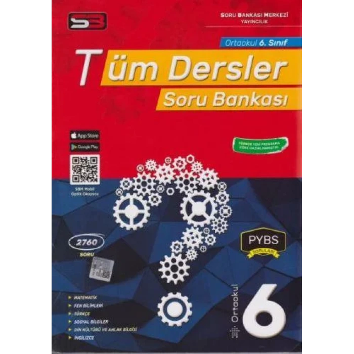 SBM 6.SINIF TÜM DERSLER SORU BANKASI