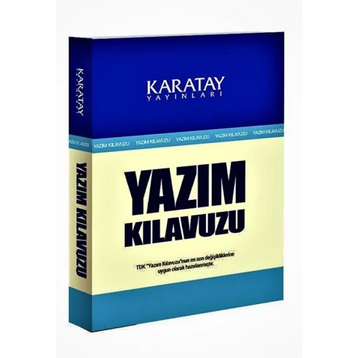 KARATAY YAZIM KLAVUZU 1.HM KÜÇÜK BOY KARTON KAPAK