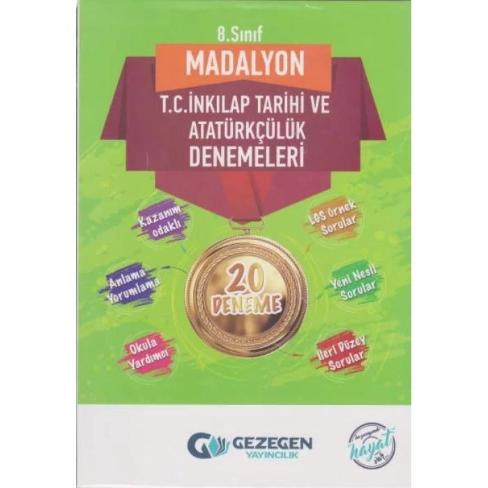 GEZEGEN 8.SINIF MADALYON İNKILAP TARİHİ 20 DENEME