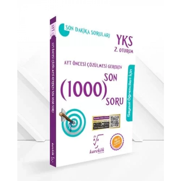 KAREKÖK AYT ÖNCESİ ÇÖZÜLMESİ GEREKEN 1000 SAYISAL