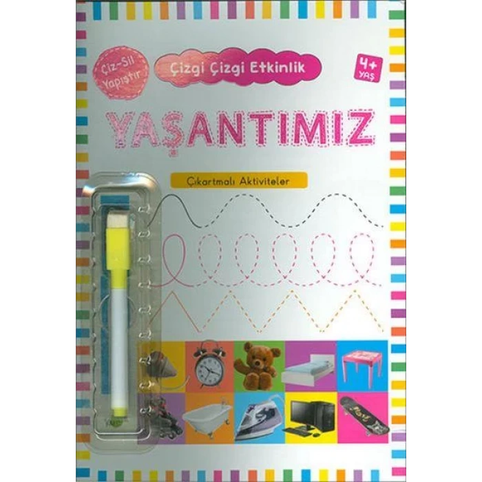 YAŞANTIMIZ 4+ ÇIKARTMALI ÇİZ SİL YAPIŞTIR - KUKLA